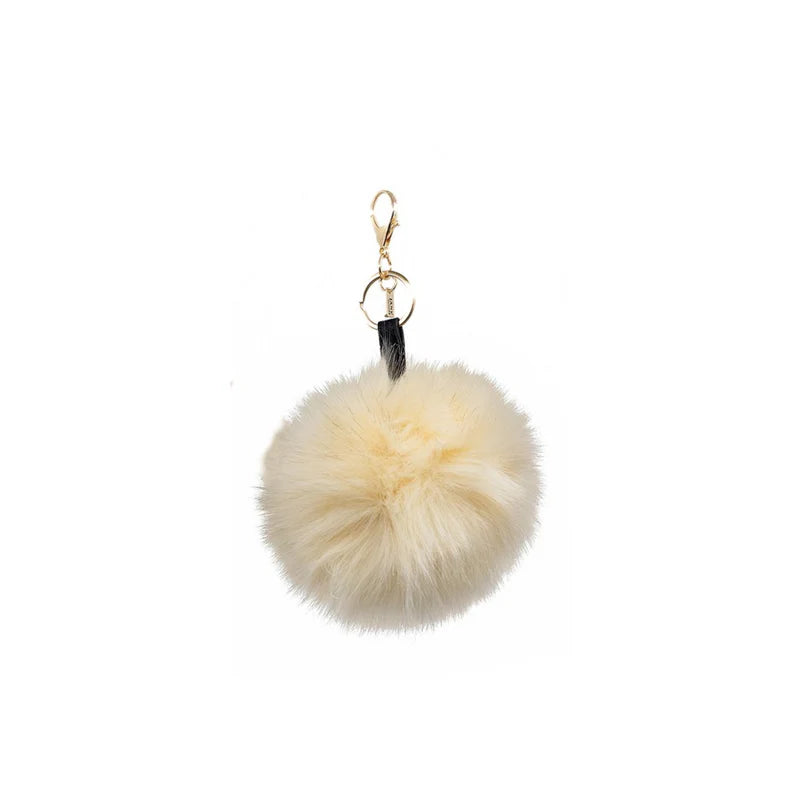 FAUX SINGLE POM - CREAM