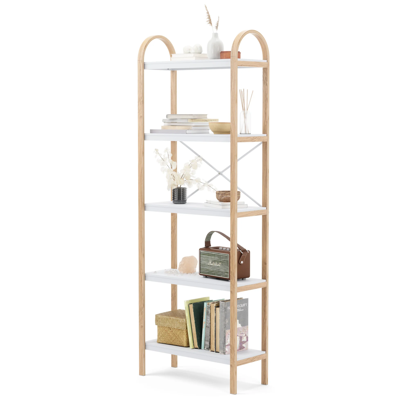 Umbra Bellwood Five Tier Shelf White