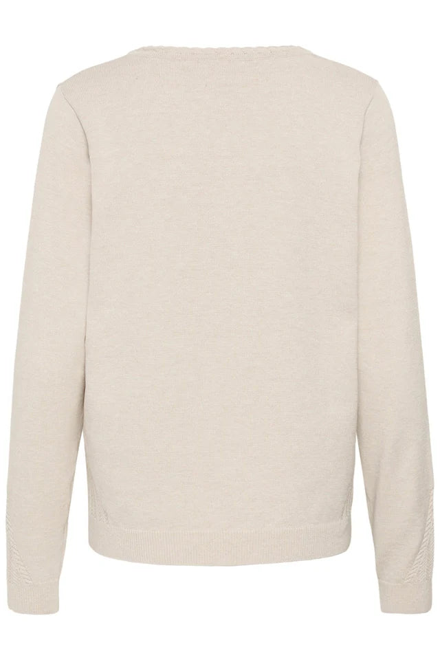 CRDELA KNIT PULLOVER "OAT MELANGE"