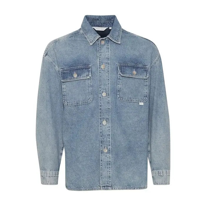 Casual Friday LS Denim Overshirt - Vintage Blue
