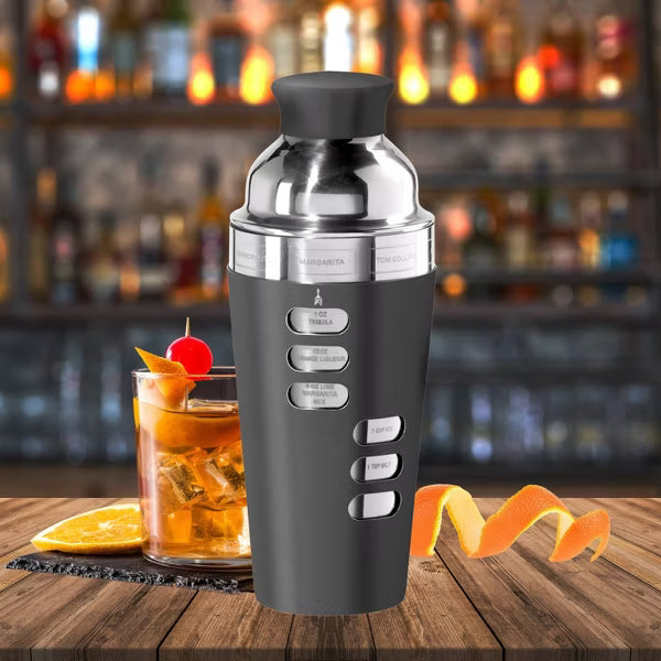 DIAL-A-DRINK COCKTAIL SHAKER "BLACK"