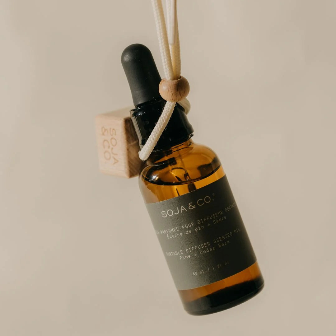 STARTER KIT - PORTABLE DIFFUSER - PINE + CEDAR BARK 7ML