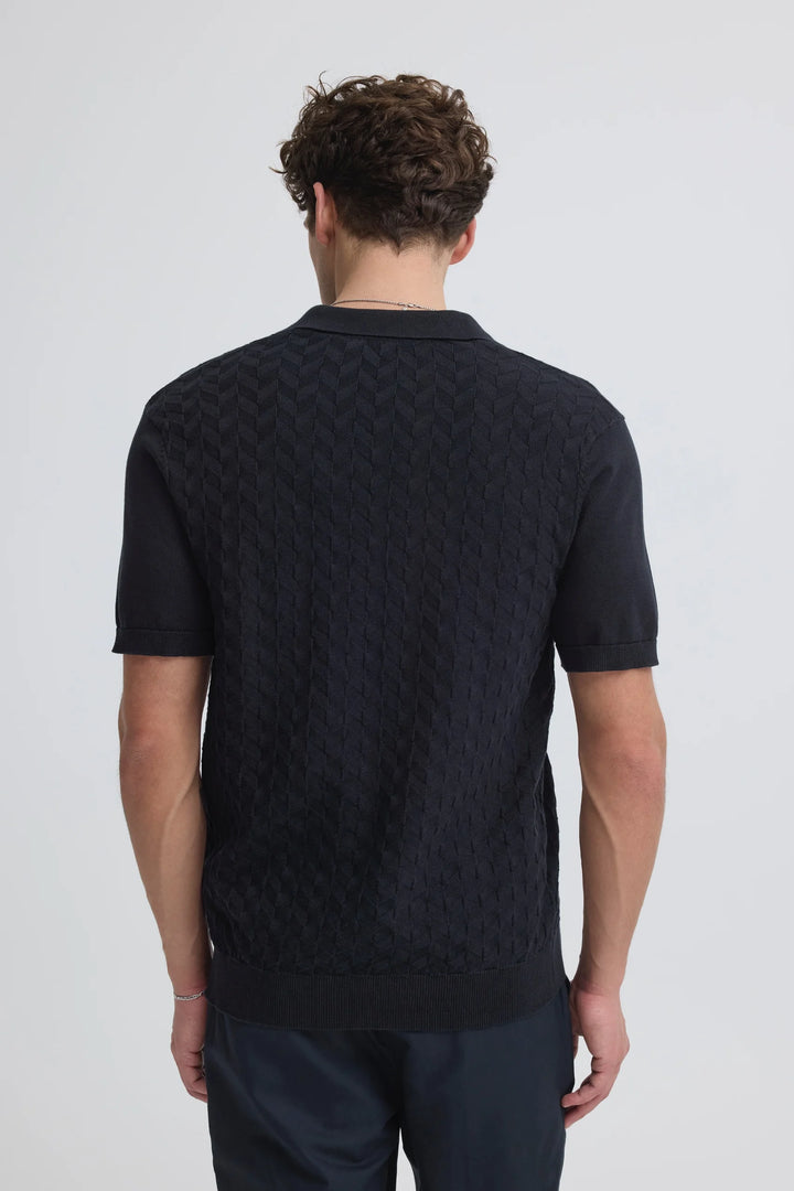 CFDYRVIK KNIT SHIRT "DARK NAVY"