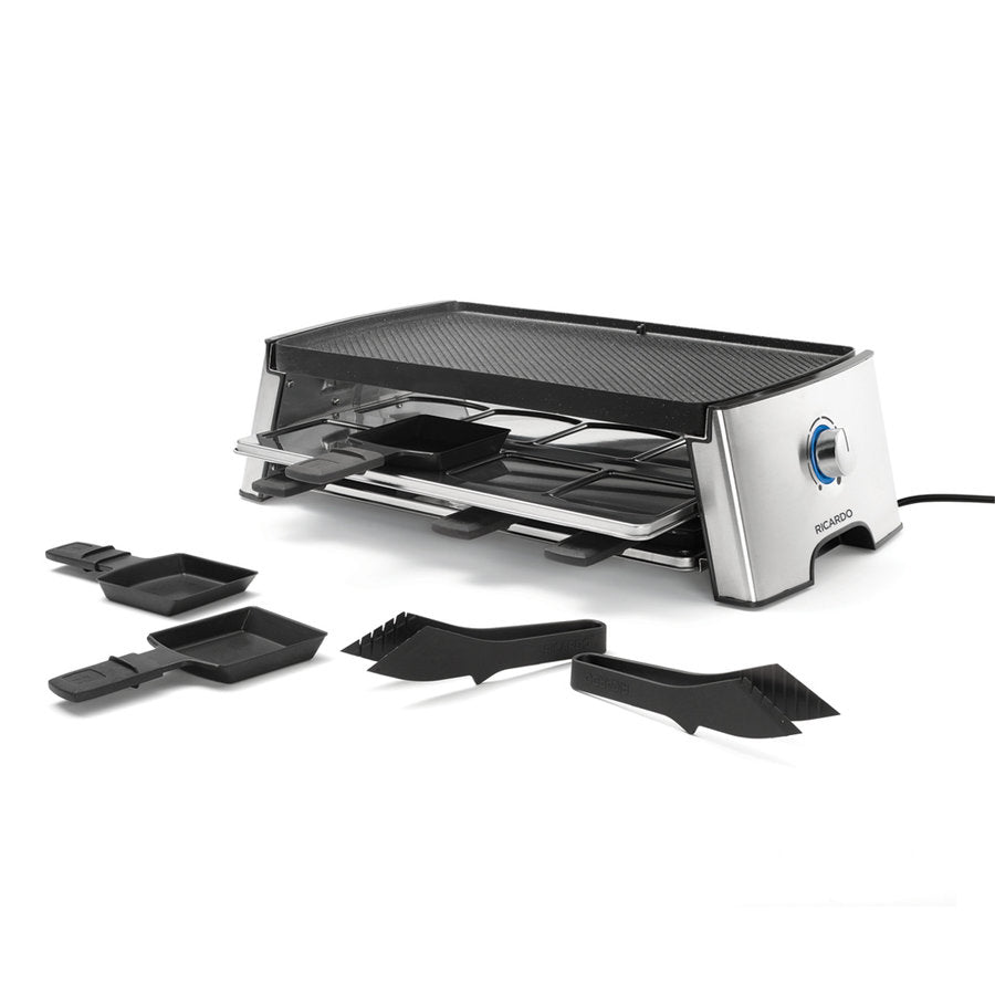 RICARDO REVERSIBLE ELECTRIC RACLETTE SET (18 PIECES)