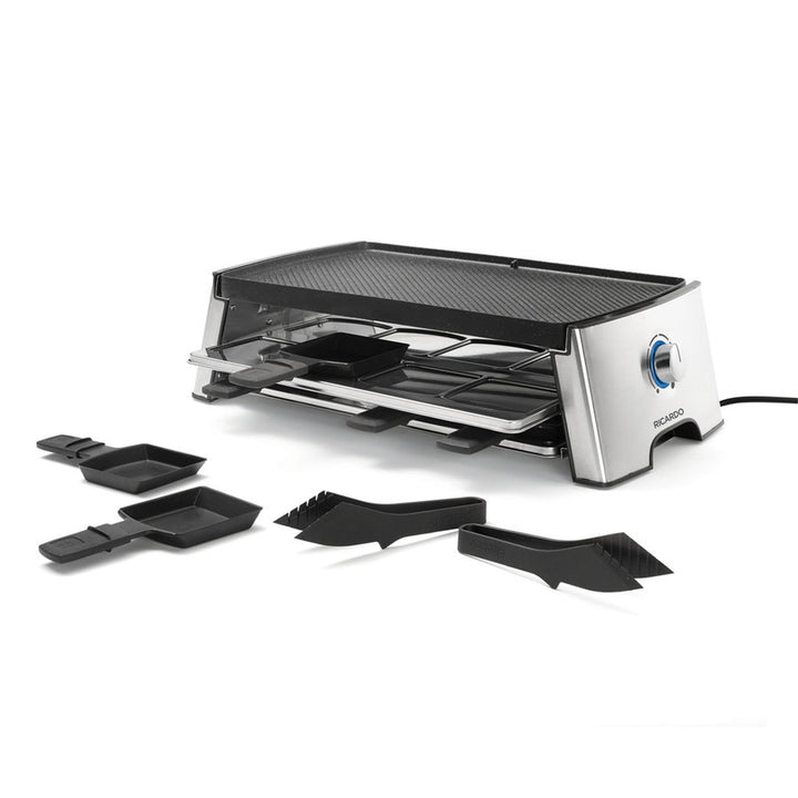 RICARDO REVERSIBLE ELECTRIC RACLETTE SET (18 PIECES)