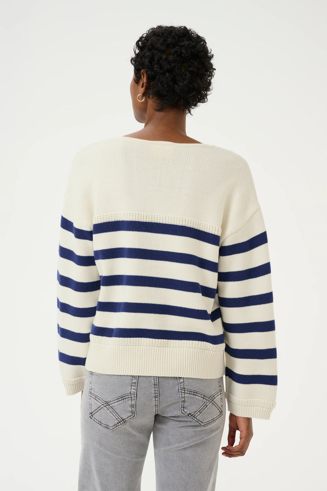 CRMUKA KNIT PULLOVER "EGGNOG OCEAN"