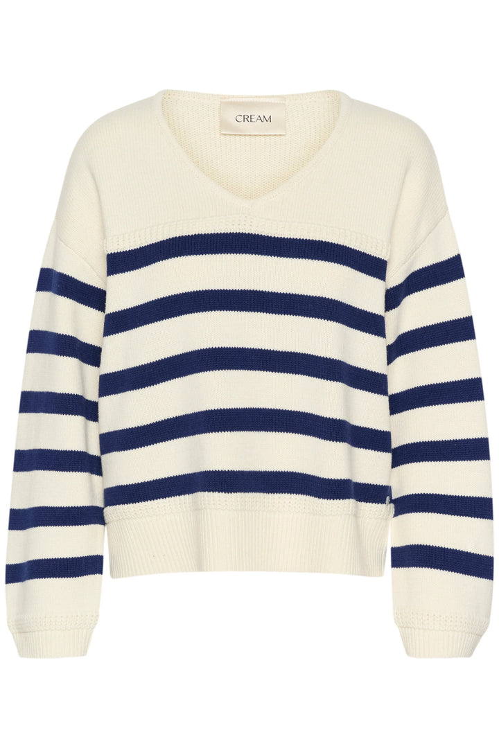 CRMUKA KNIT PULLOVER "EGGNOG OCEAN"