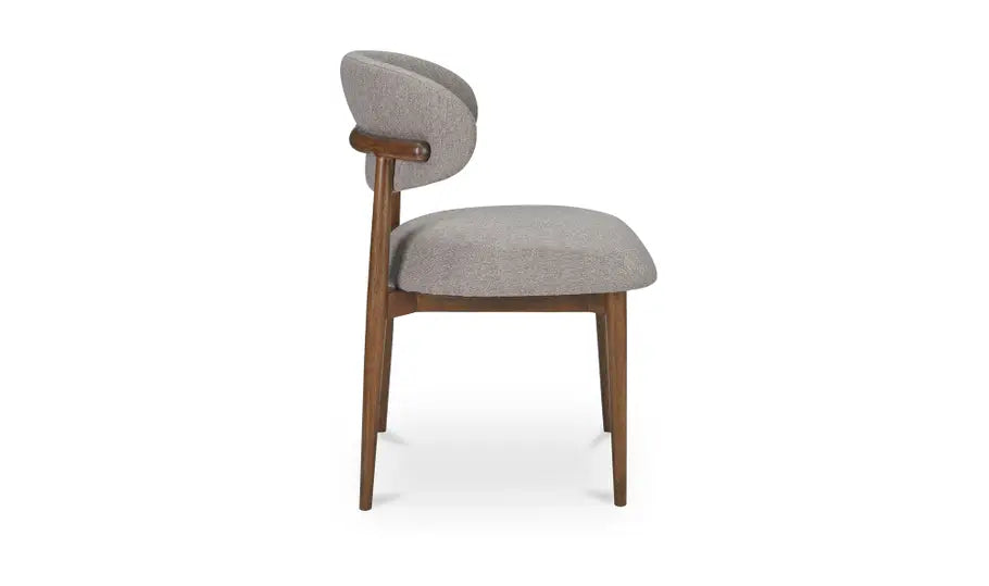 ELLIE DINING CHAIR PERFORMANCE FABRIC "LIGHT BROWN"