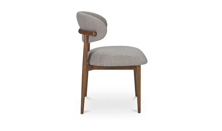 ELLIE DINING CHAIR PERFORMANCE FABRIC "LIGHT BROWN"