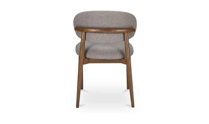ELLIE DINING CHAIR PERFORMANCE FABRIC "LIGHT BROWN"