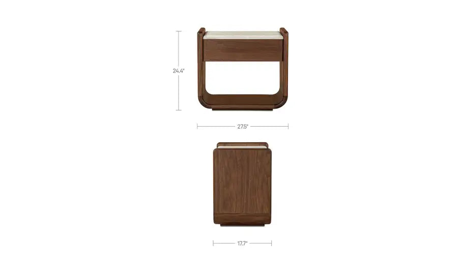 ENNS NIGHTSTAND "DARK BROWN"