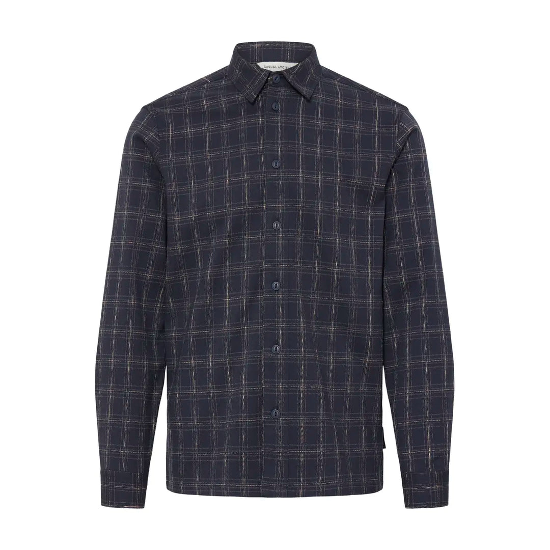 CFERNESTO CHECKED SHIRT "AFTER MIDNIGHT"