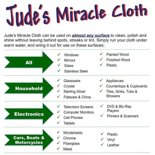 Jude's Miracle Cloth 1 / pk blanc