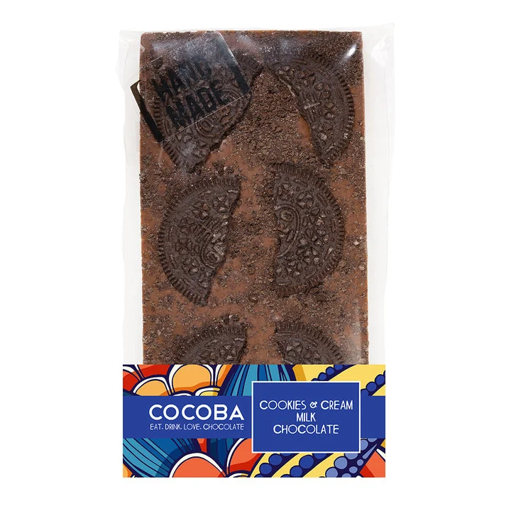 Cocoba Cookies & Cream Milk Chocolate Bar