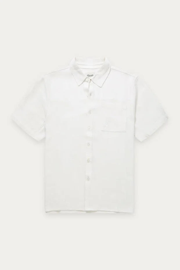 LINEN SHIRT "FLAT WHITE"