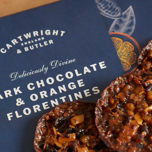 DARK CHOCOLATE & ORANGE FLORENTINES 100G