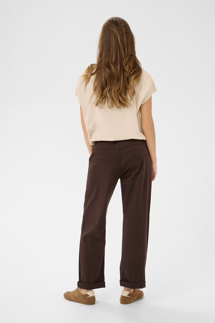 CRDELA KNIT SLIPOVER W DECO "OAT MELANGE"