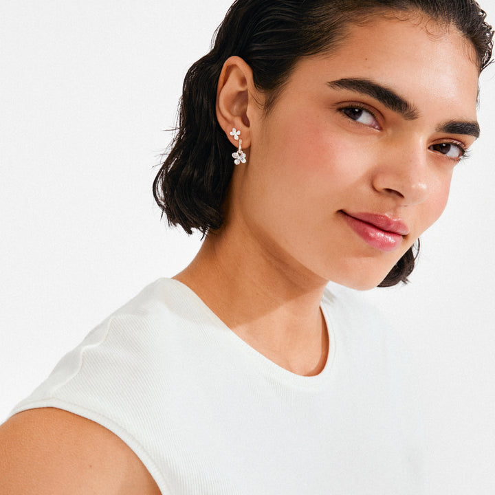 AJANI EARRINGS 2-IN-1 SET "SILVER PLATED"