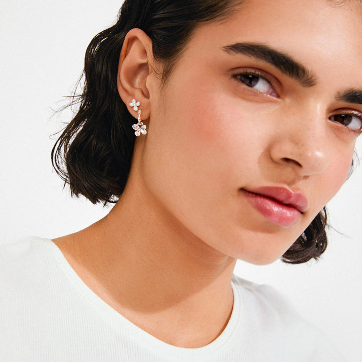 AJANI EARRINGS 2-IN-1 SET "SILVER PLATED"