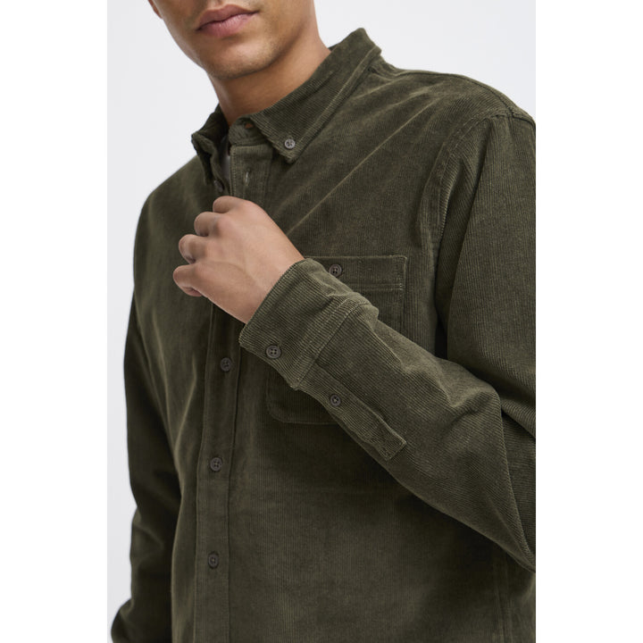 REGULAR FIT LONG SLEEVE SHIRT "FOREST NIGHT"