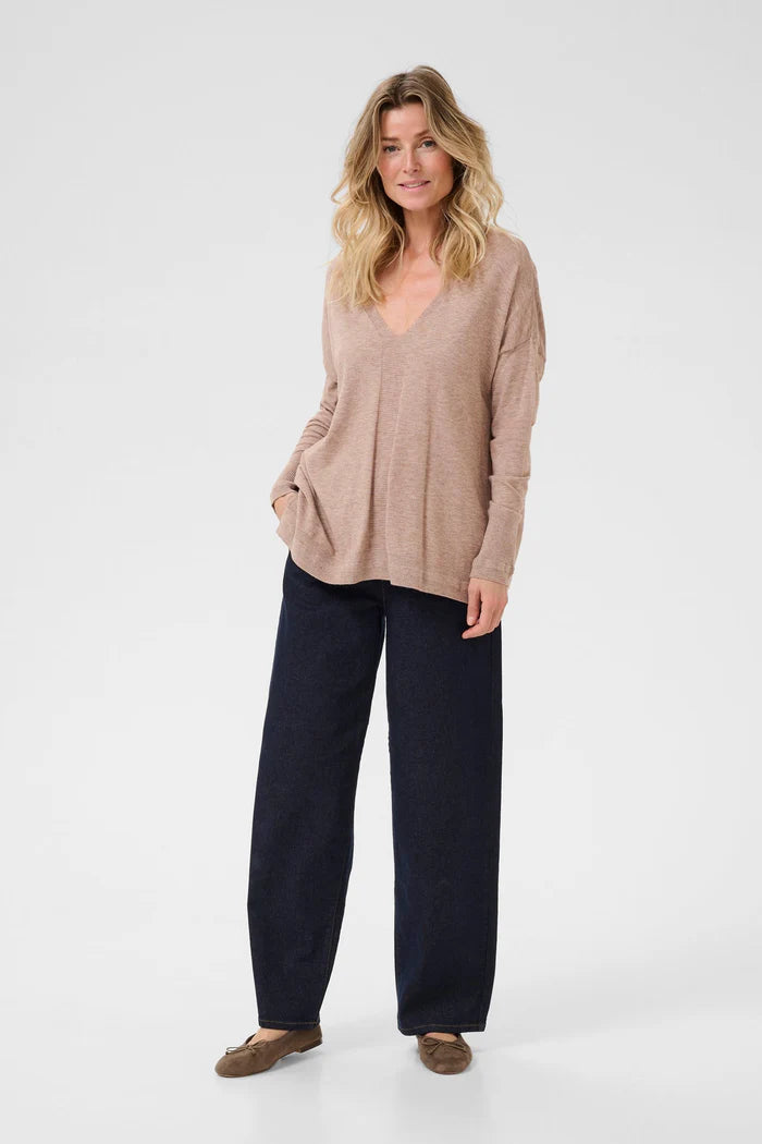 CRDELA PULLOVER "FOSSIL MELANGE"