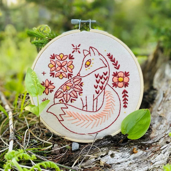 FOLK FOX COMPLETE EMBROIDERY KIT