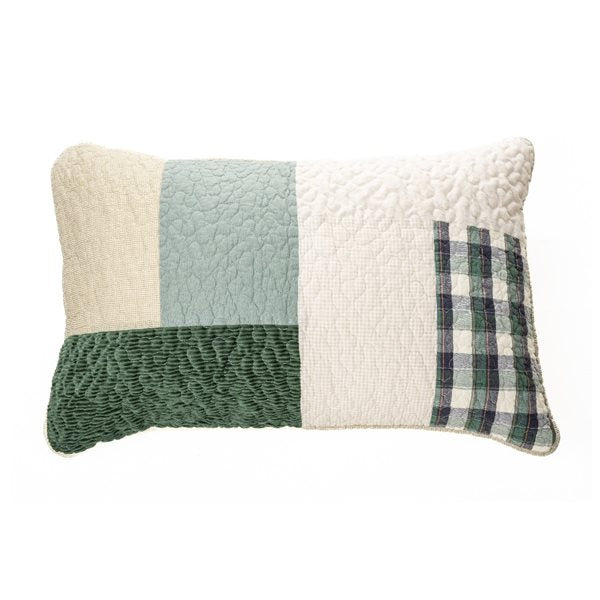 FRASER PATCHWORK DECORATIVE PILLOW SHAM - KING 20X36