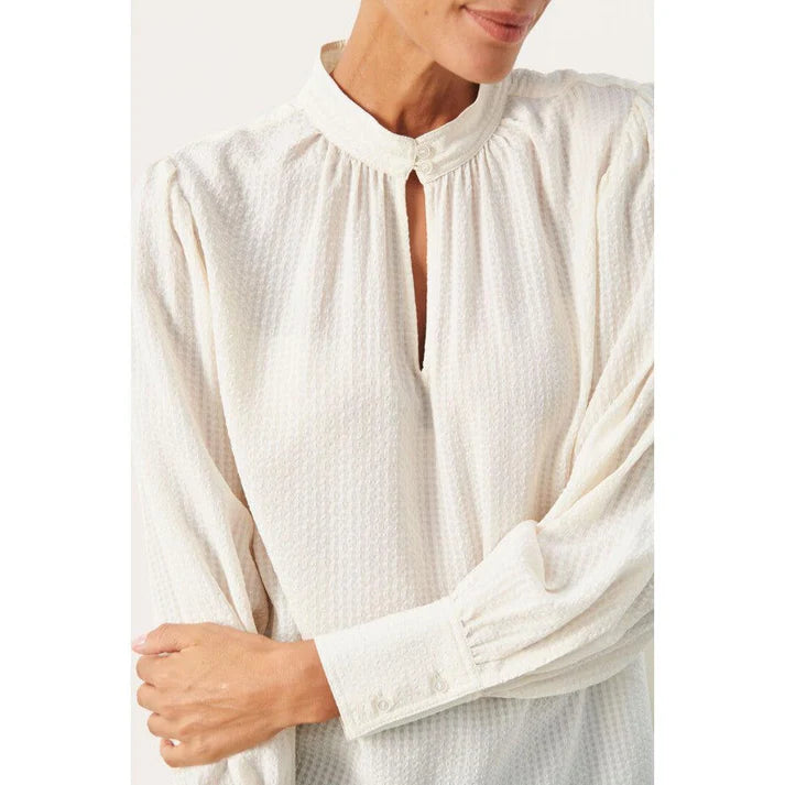 FRICKAPW LONG-SLEEVED BLOUSE "White"