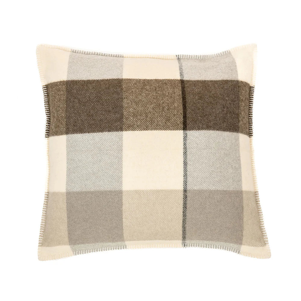 FUDGE PLAID WOOL DECORATIVE PILLOW 18X18