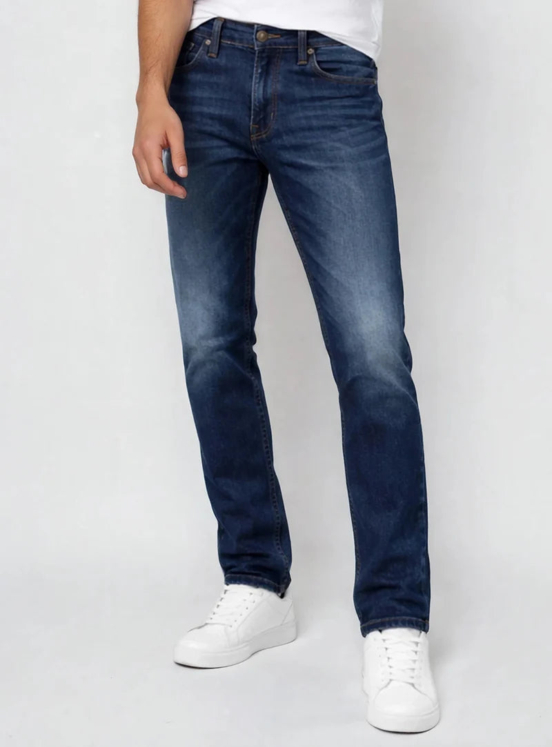 SLIM FIT STRETCH JEANS "BLUE"