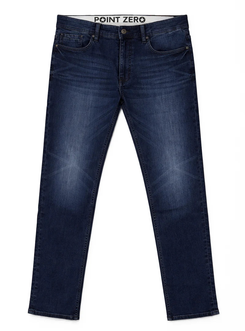 SLIM FIT STRETCH JEANS "BLUE"