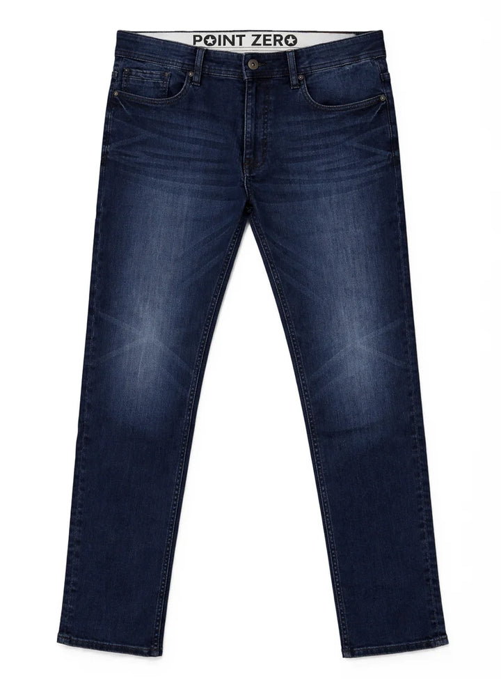 SLIM FIT STRETCH JEANS "BLUE"