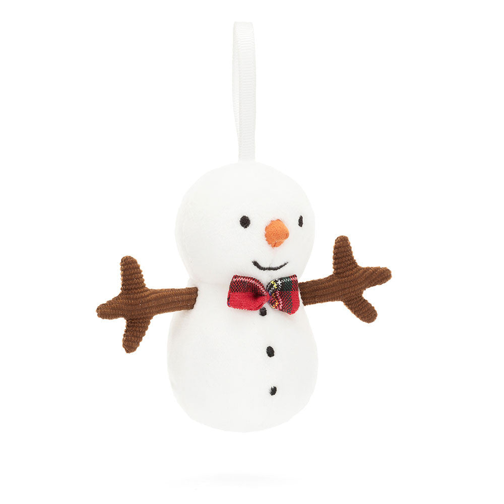 FESTIVE FOLLY SNOWMAN ORNAMENT