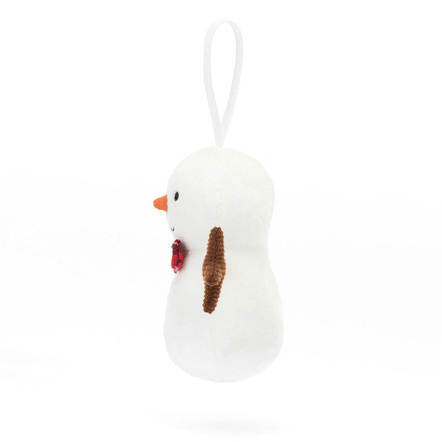 FESTIVE FOLLY SNOWMAN ORNAMENT