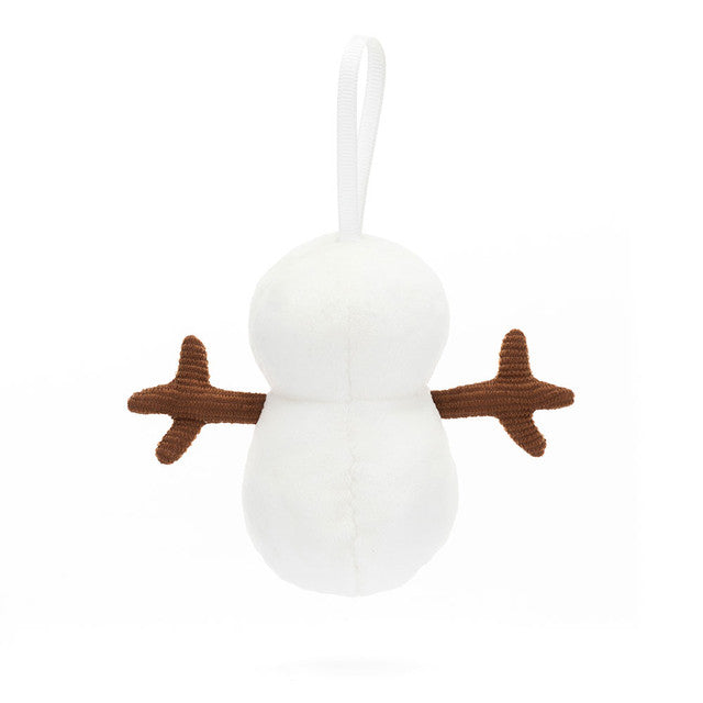 FESTIVE FOLLY SNOWMAN ORNAMENT