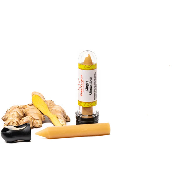 GINGER FOOD CRAYON  + SHARPENER - SINGLE BOX