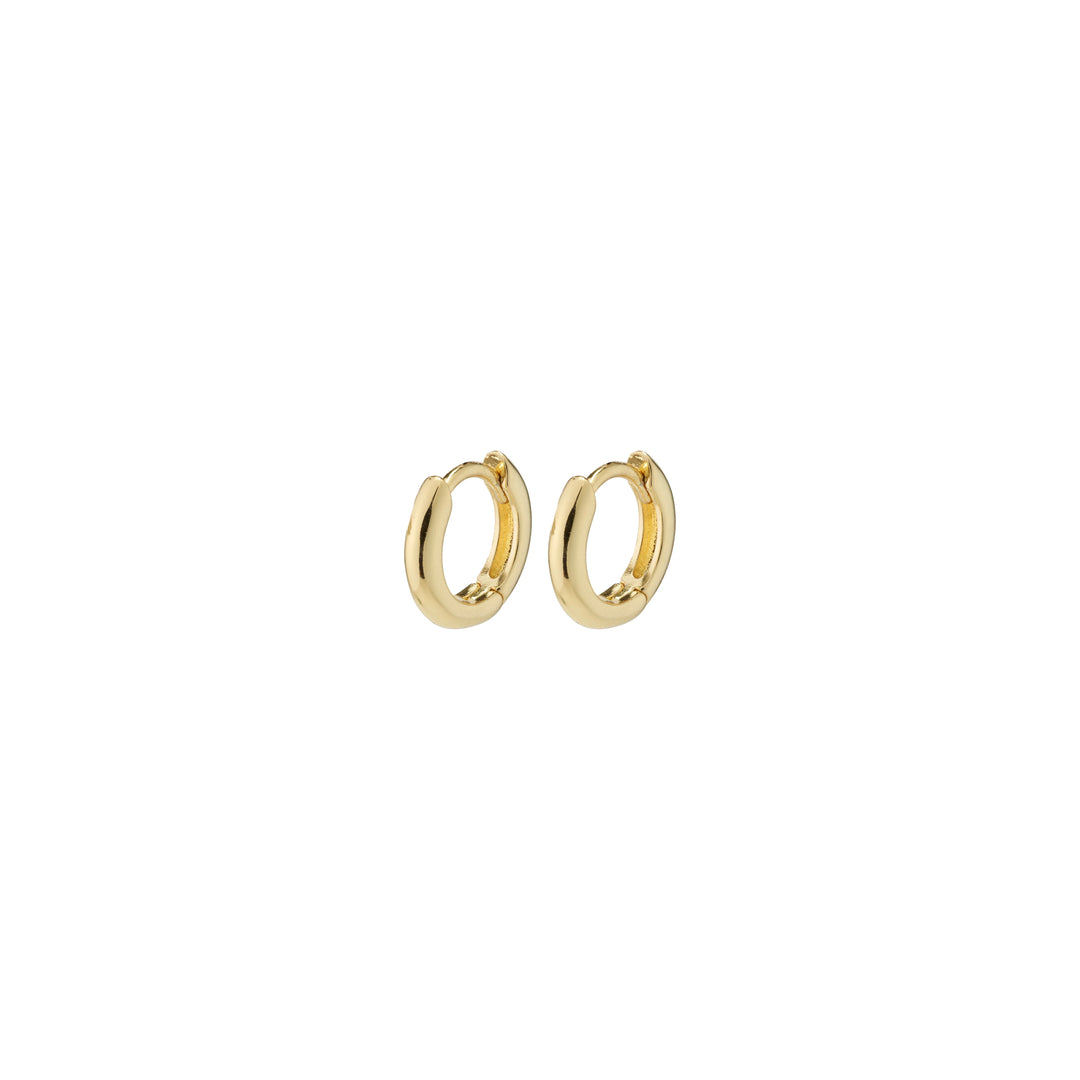 TYRA CHUNKY MINI HOOPS EARRINGS "GOLD PLATED"