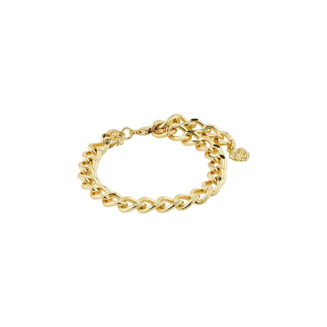 CHARM Recycled Curb Chain Bracelet "Gold"