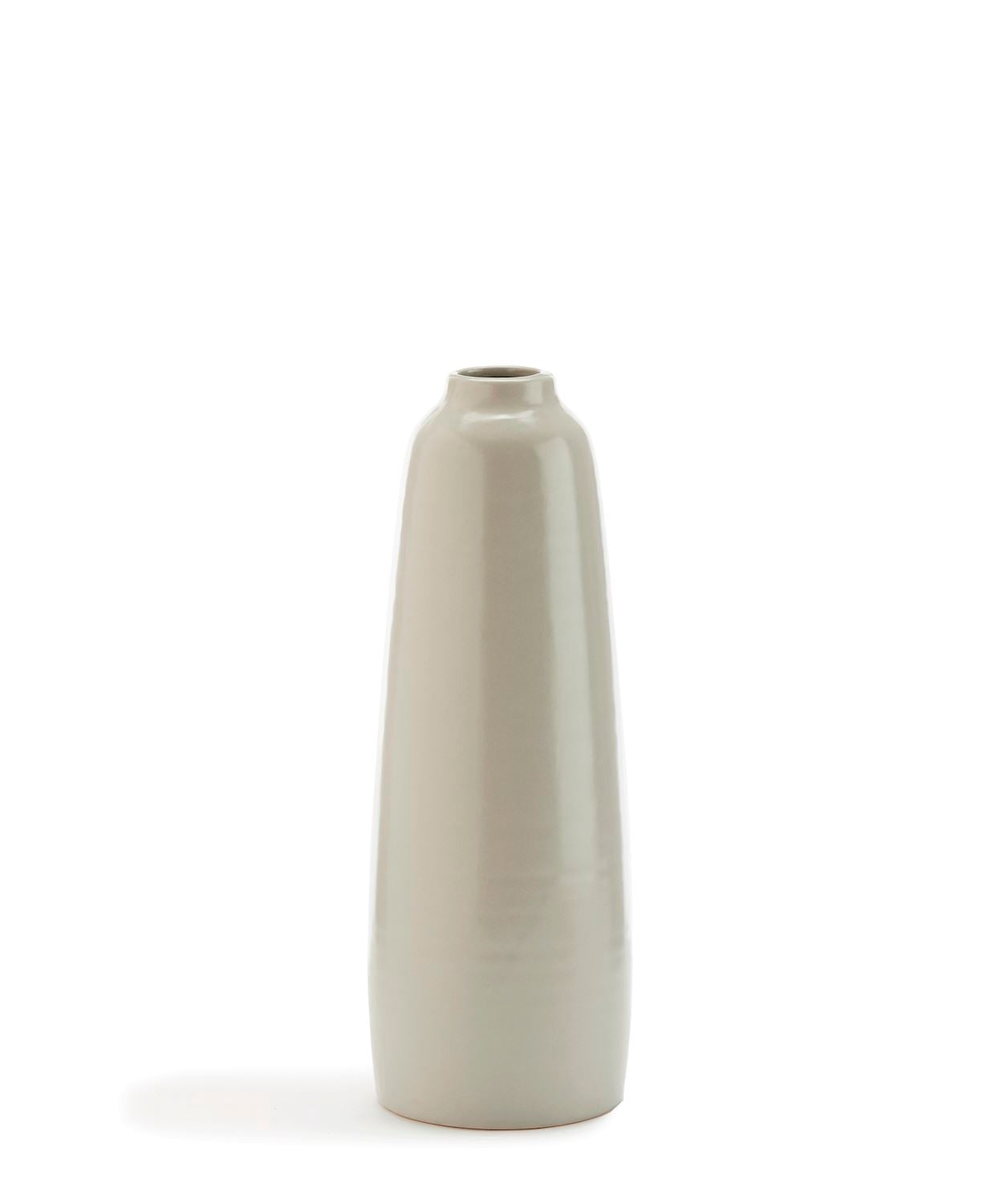 TAPERED TABLETOP VASE - MATTE LIGHT GREY