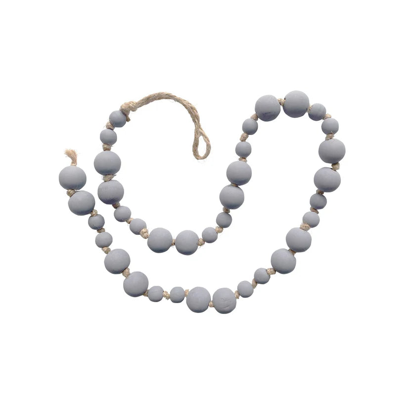 WOODEN PRAYER BEADS "GREY"