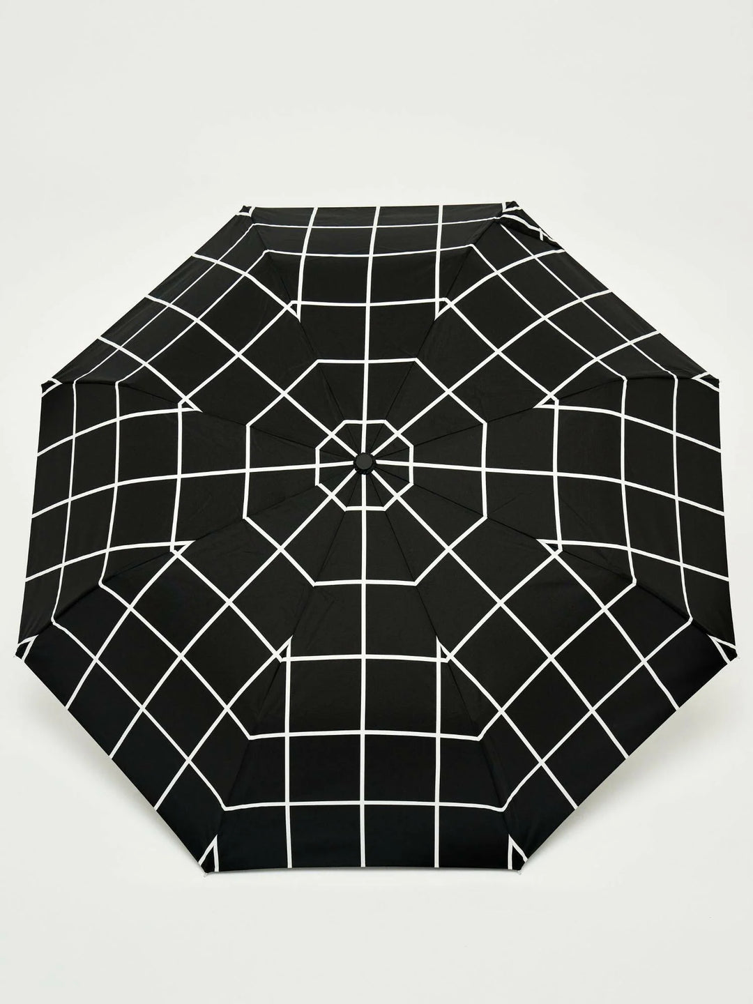 DUCKHEAD BLACK GRID ECO-FRIENDLY COMPACT UMBRELLA