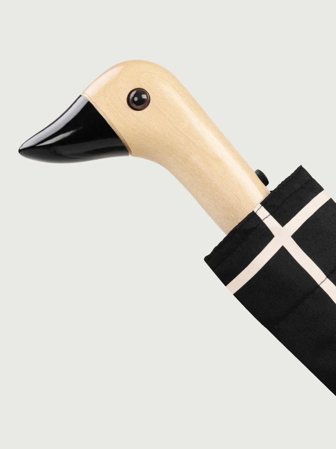 DUCKHEAD BLACK GRID ECO-FRIENDLY COMPACT UMBRELLA