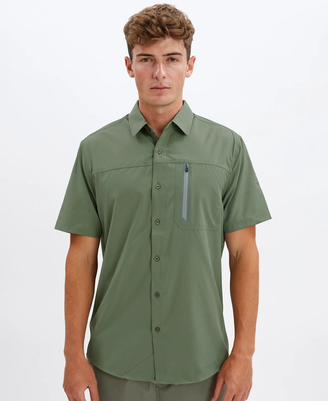 SOLID 4-WAY STRETCH SHIRT "GUAVA"