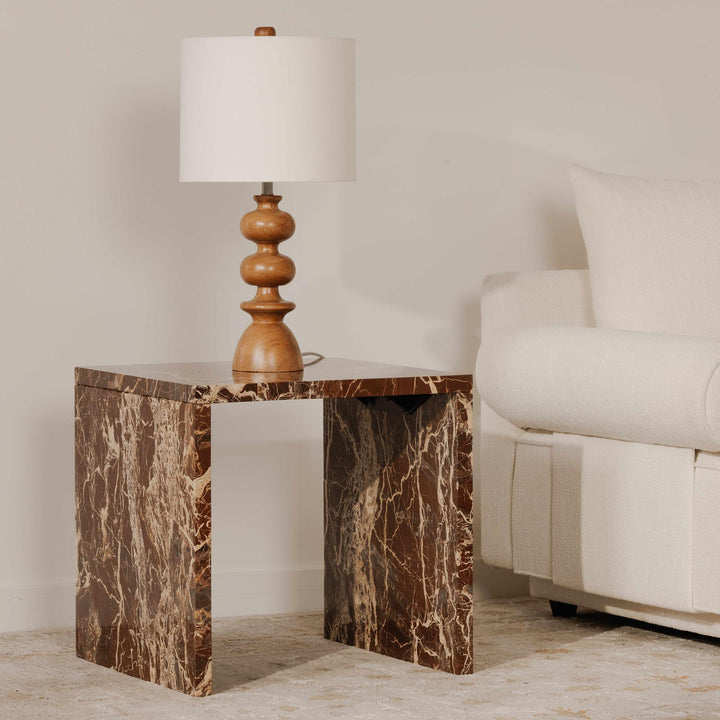 GWEN TABLE LAMP "HONEY BROWN"