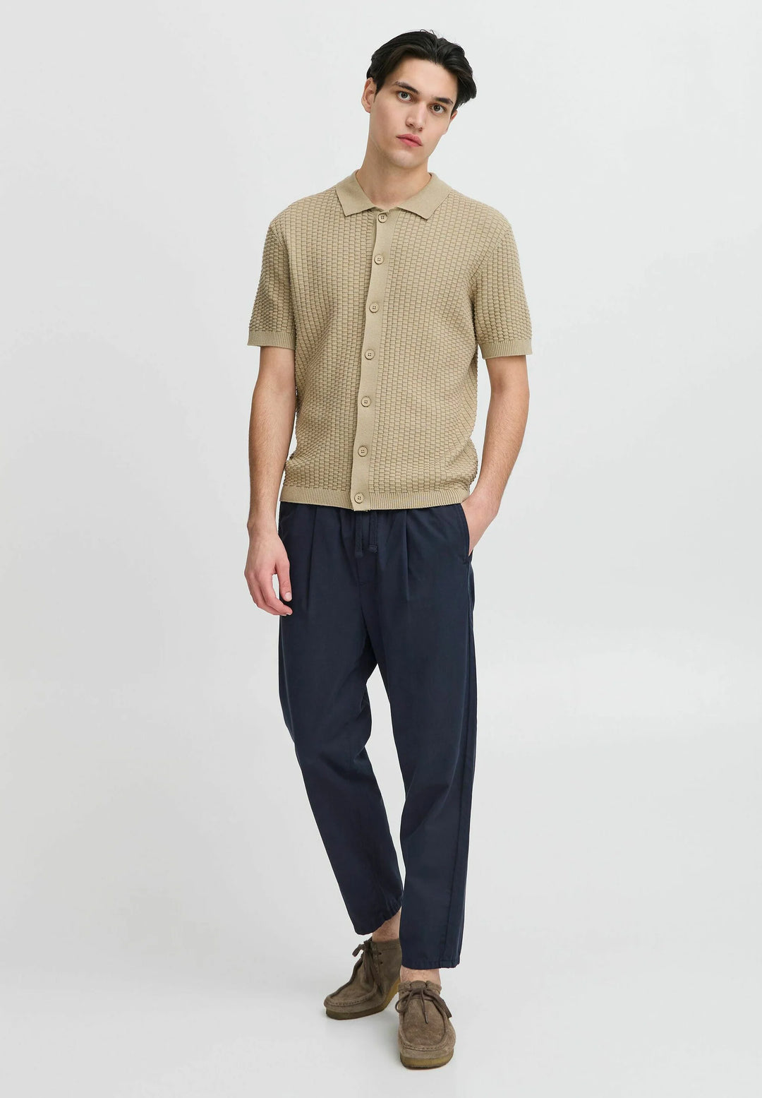 CFHAAKAN COTTON LYOCELL PANTS "DARK NAVY"