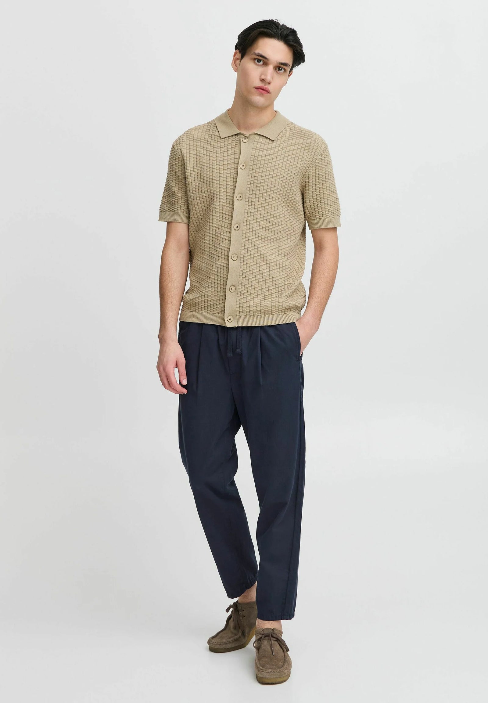 CFHAAKAN COTTON LYOCELL PANTS "DARK NAVY"