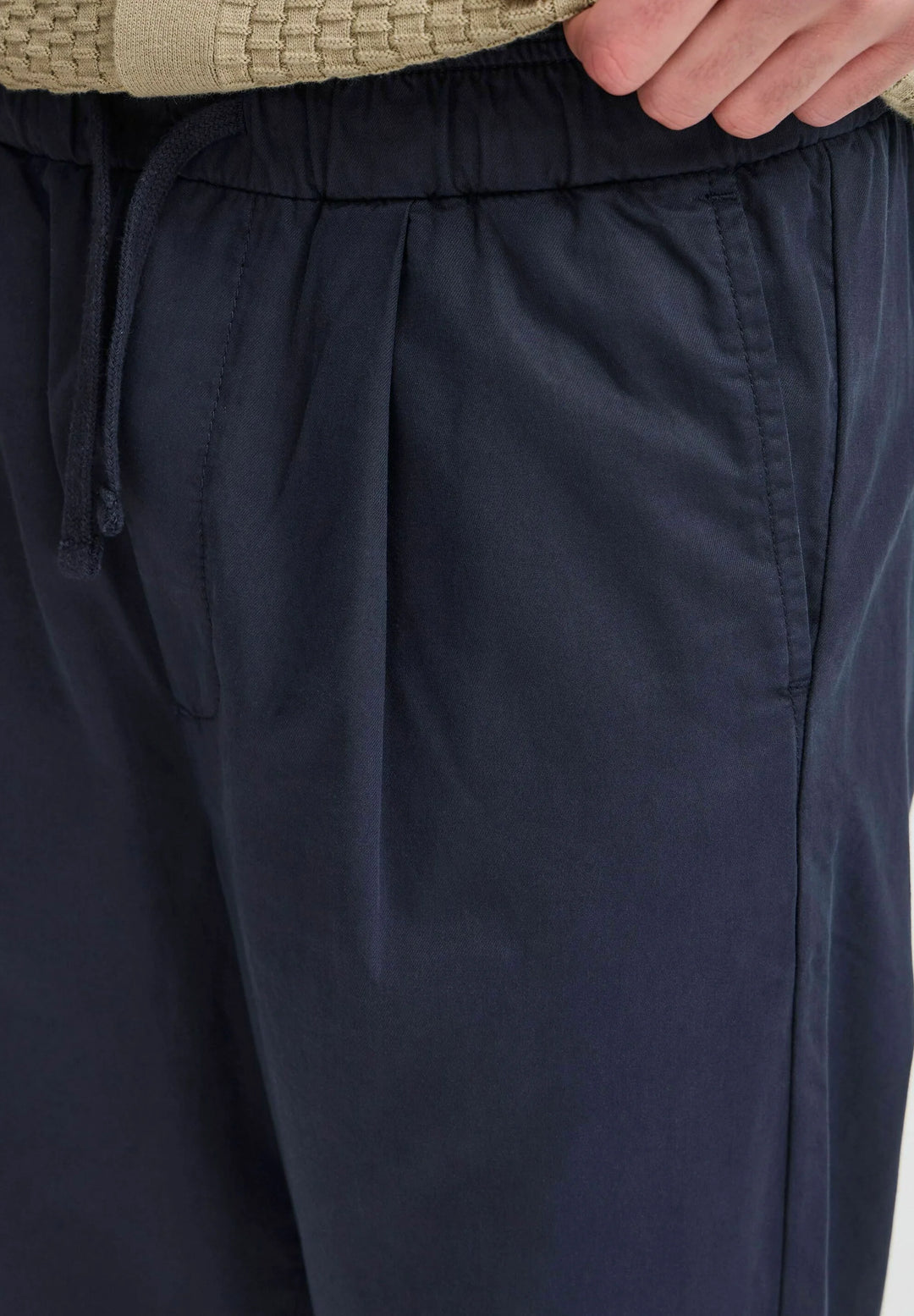 CFHAAKAN COTTON LYOCELL PANTS "DARK NAVY"