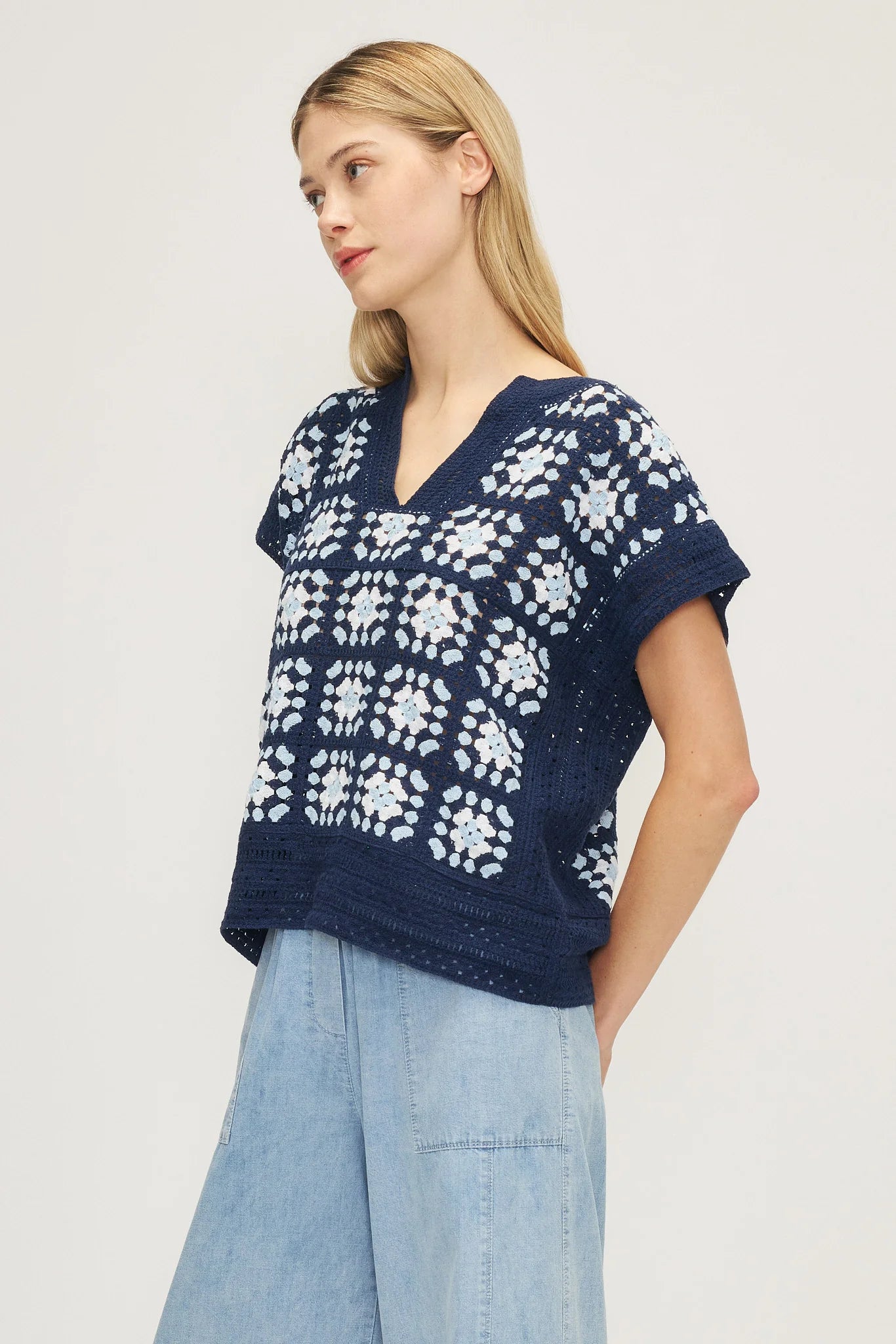 HARUKA SWEATER "NAVY/BLUE"