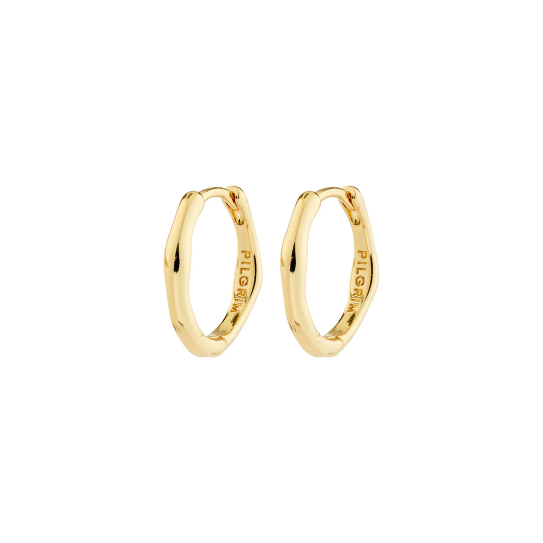 NOVA HOOP EARRINGS "GOLD PLATED"