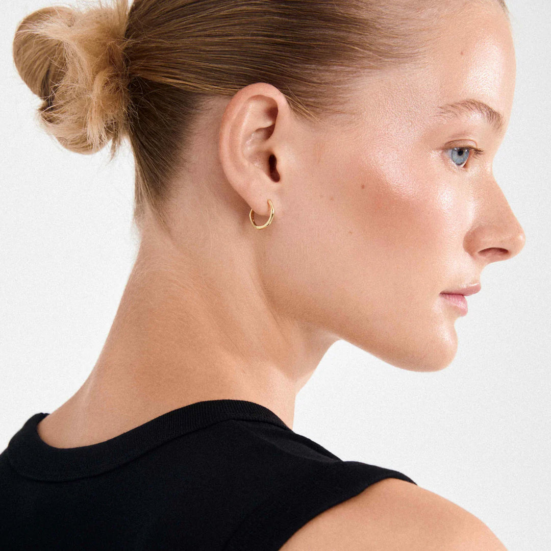 NOVA HOOP EARRINGS "GOLD PLATED"